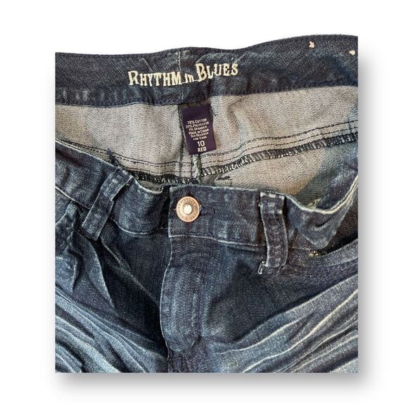 Rhythm In Blues Jean Shorts Size 10 - Picture 2 of 4